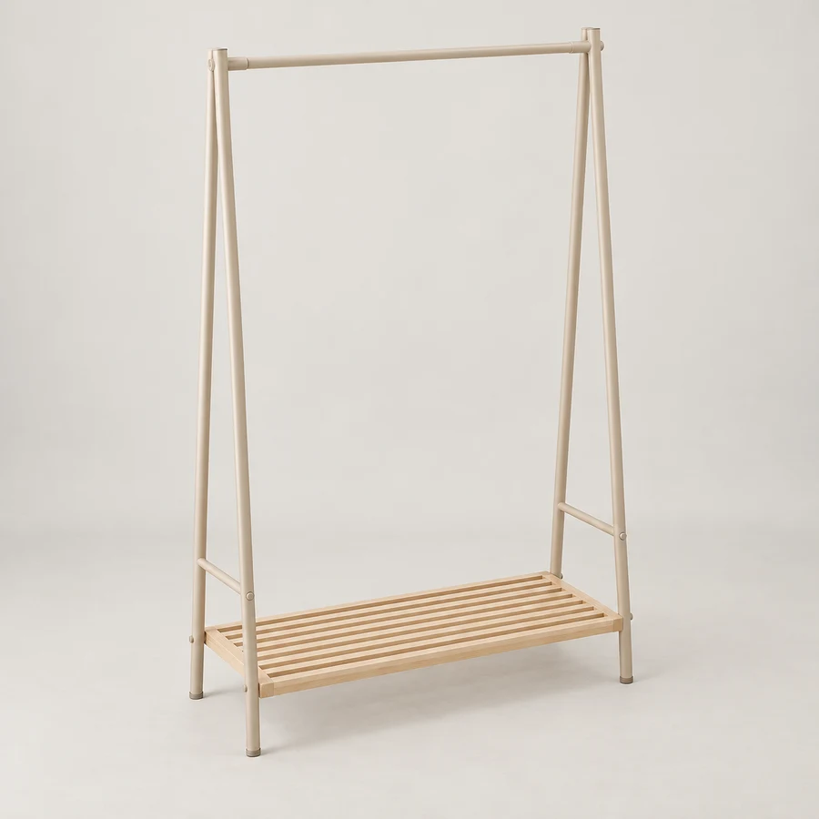 Slat Shelf Rail in Sand