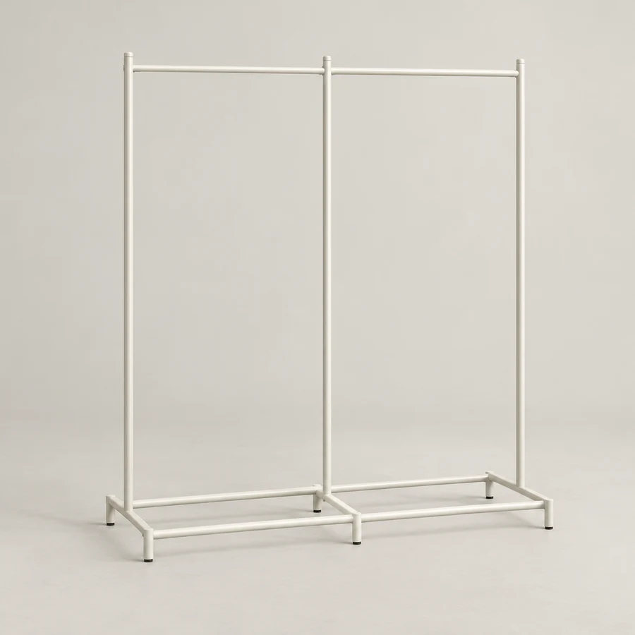 Split Double Rail in Chalk